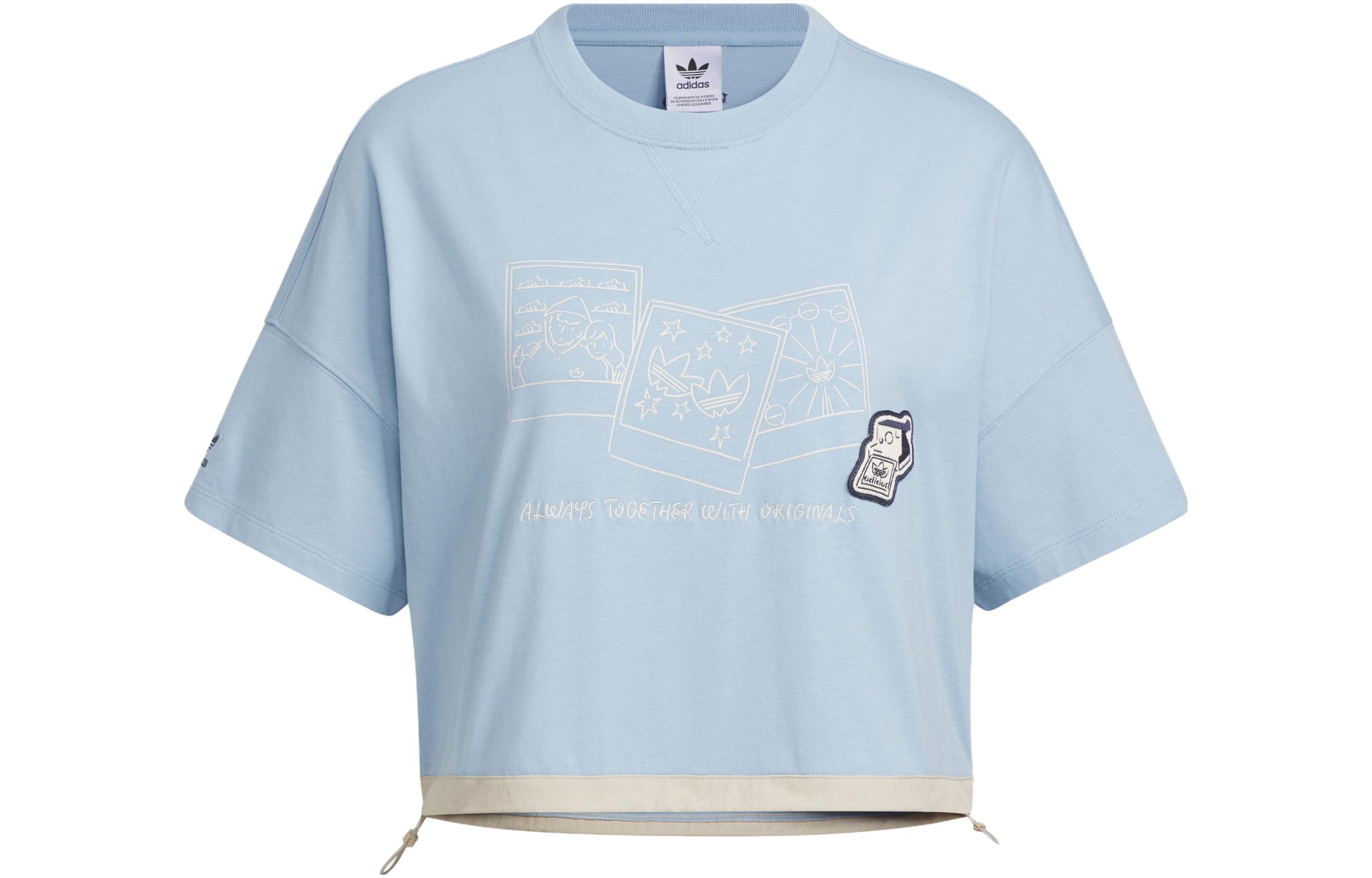 

Adidas Originals Adidas X Yu Nagaba SS23 Collaboration Collection T Shirts Women s Blue Crew Neck Moderate Straight Fit IS0651 S
