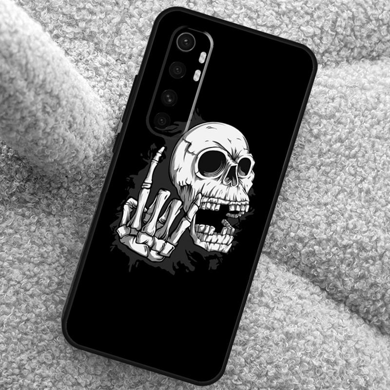 Rock and Roll Skull Case For POCO X3 X4 X5 F5 Pro M5s C40 F4 GT F3 Cover For Xiaomi 12T 11T Pro 12 13 Lite 12X