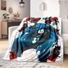 New Arrived Colorful Unicorn Flannel Blanket Gifts for Kids Moon Little Unicorn Print Soft Cozy Lightweight Plush Throw Blanket