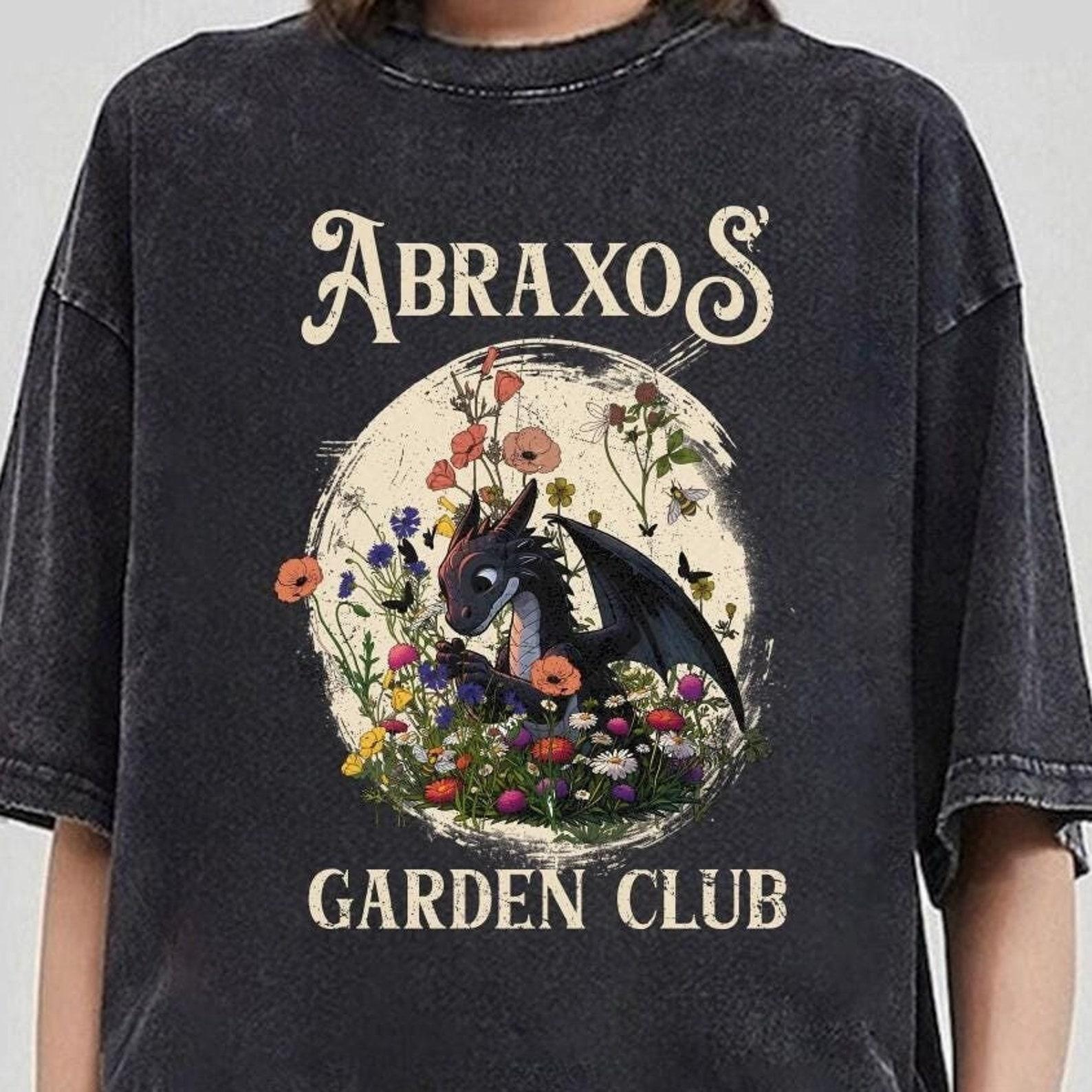 Throne Of Glass Flower Comfort Colors® Shirt, Abraxos Flower Garden Club Shirt,Throne Of Glass Shirt, Fantasy Book Lover Shirt, Bookish Gift 2XL