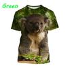 T-Shirts 3D Print Kawaii Animal Koala Summer O-Neck T Shirt Casual Boys Girls Tops Oversized Fashion Kids