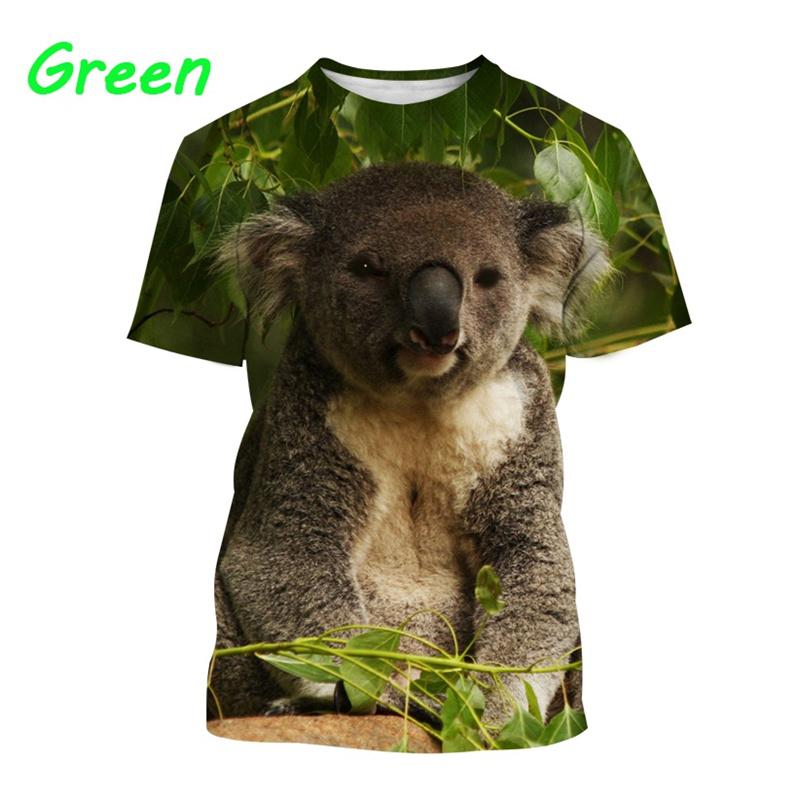 T-Shirts 3D Print Kawaii Animal Koala Summer O-Neck T Shirt Casual Boys Girls Tops Oversized Fashion Kids