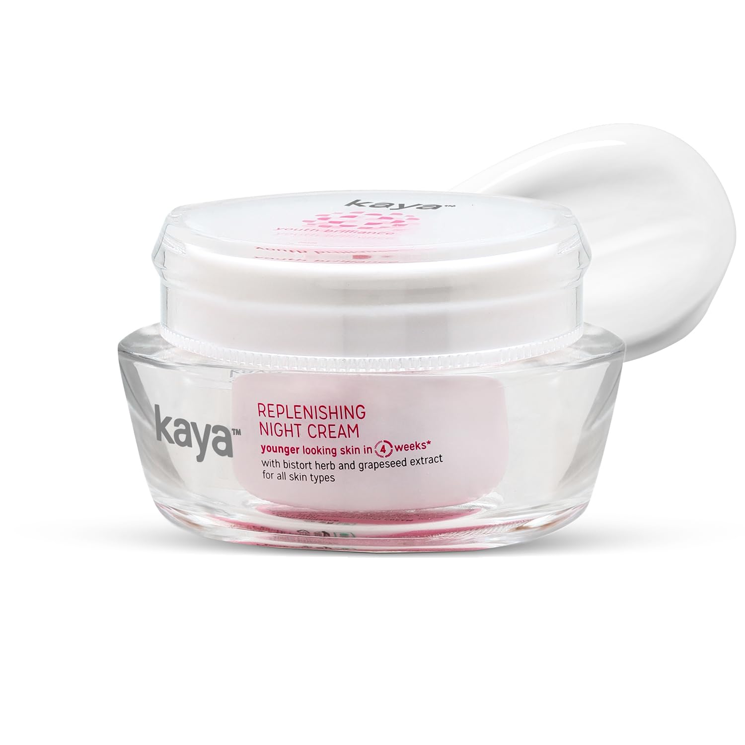 Kaya Replenishing Night Cream 50g | Anti-Ageing Night Cream | Reduce Signs Of Ageing, Fine Lines & Wrinkles | With Niacinamide For Bright & Glowing