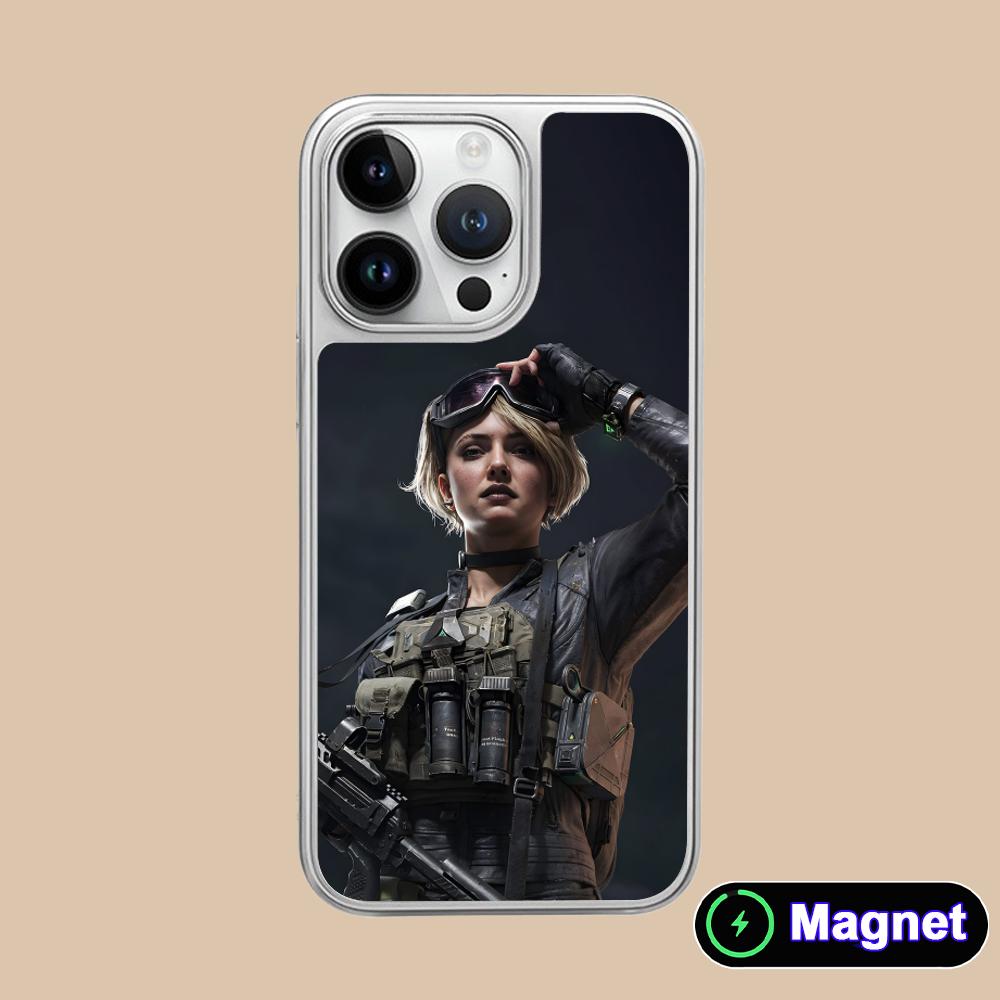 

Game Delta Force Silver Plating Magsafe Mobile Phone Case for iPhone 17 16 15 14 13 12 11 Air Pro Max Plus Colorful Cover iPhone 11