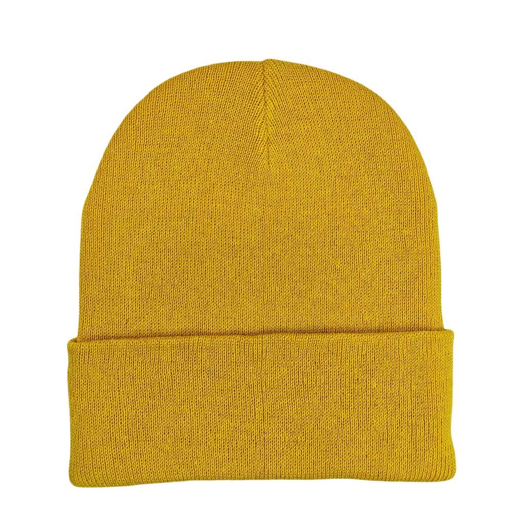 Custom Plain Knit Beanie Soft Winter Hat with 58 Colors Ready Stock Embroidery Logo