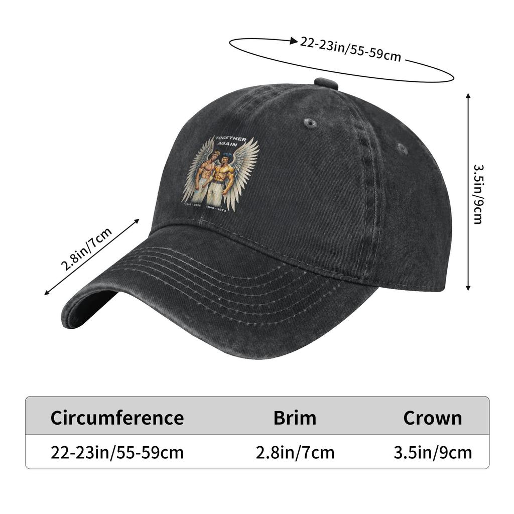Chuck Norris Memorial Men Women Baseball Cap  Distressed Washed Caps Hat Vintage Outdoor Workouts Adjustable Fit Headwear