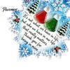 Winter Holiday Party Ornaments Snowflake-Shaped Sea Glass Ornament, Acrylic Christmas Friendship Keepsake, Coastal Inspired Tree Hanging Decoration,