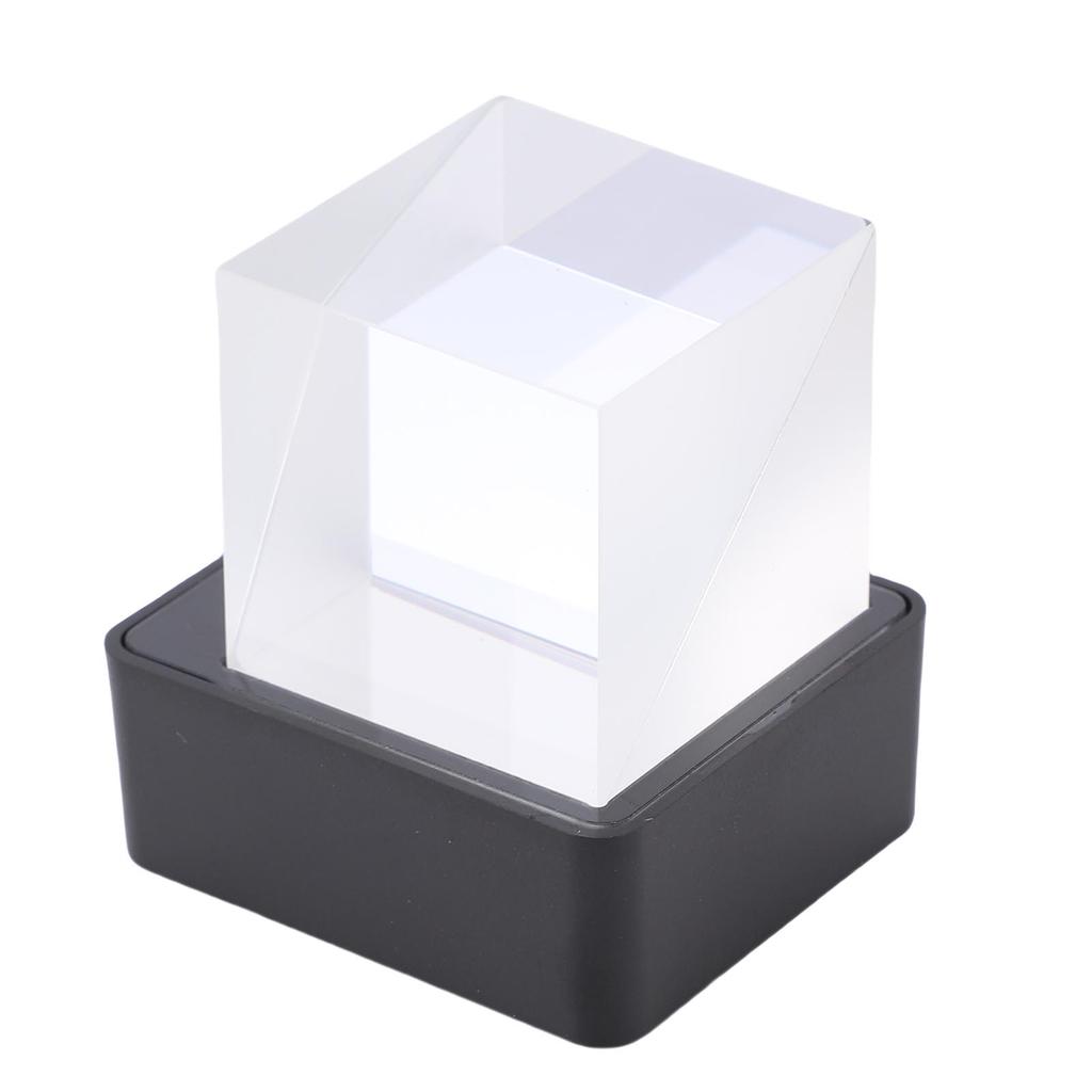 LED Holographic Crystal Cube 3D Photo Display Smart Weather Digital Clock for Desk Car Decoration GIF Animation Photo
