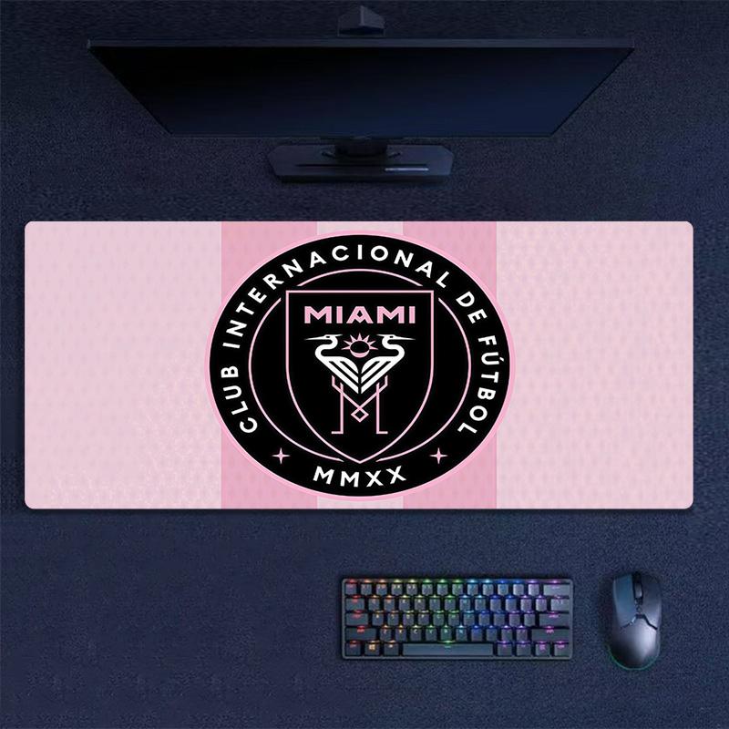 Inter Miami CF Print Cushion Non-slip Laptop Tablet Big Mousepad XXL Mat Mini PC Playmat With Lock edge