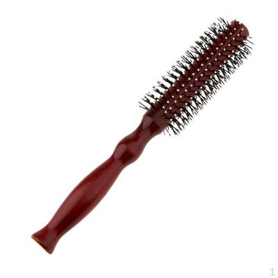 Wood Round Barrel Hair Brush Wooden Comb for Styling - As Picture Show, M