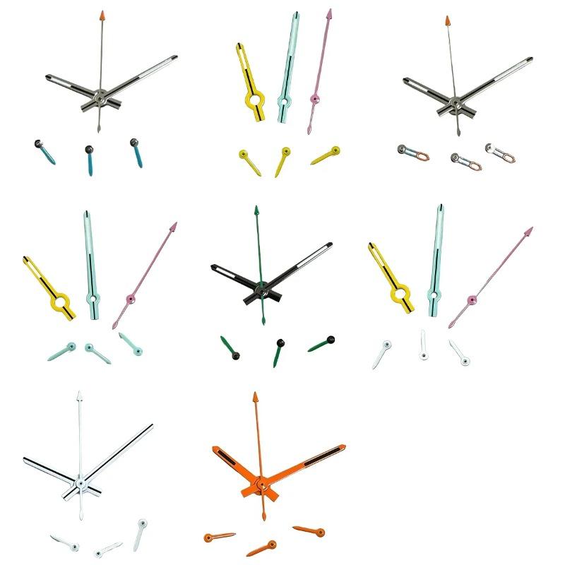 8.5*13*13.5mm For VK63 Watch Hands Luminous Black/ Silver/Orange Hands For VK63 Movement Replacement Parts Watch Accessories