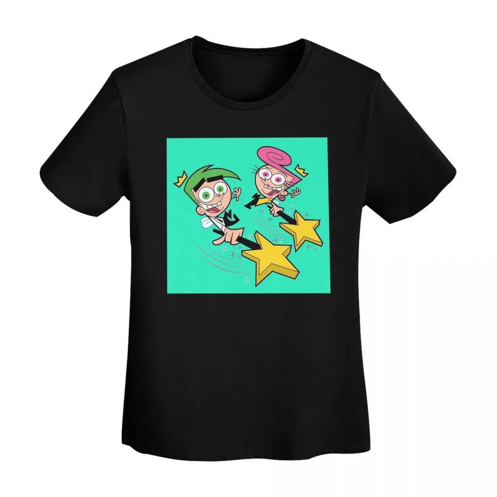 Fairly Oddparents Cosmo TShirt Women Short Sleeve T Shirts ONeck Streetwear Cotton Summer Tees Streetwear