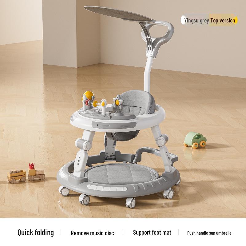 Verstellbarer Lauflernwagen und Hochstuhl für Alter 6 Monate bis 3 Jahre - Kippschutz und Beinstellungs-Präventionsmerkmale