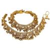 Traditional Jewellery Antique Gold Kundan Payal Anklets For Women and Girls