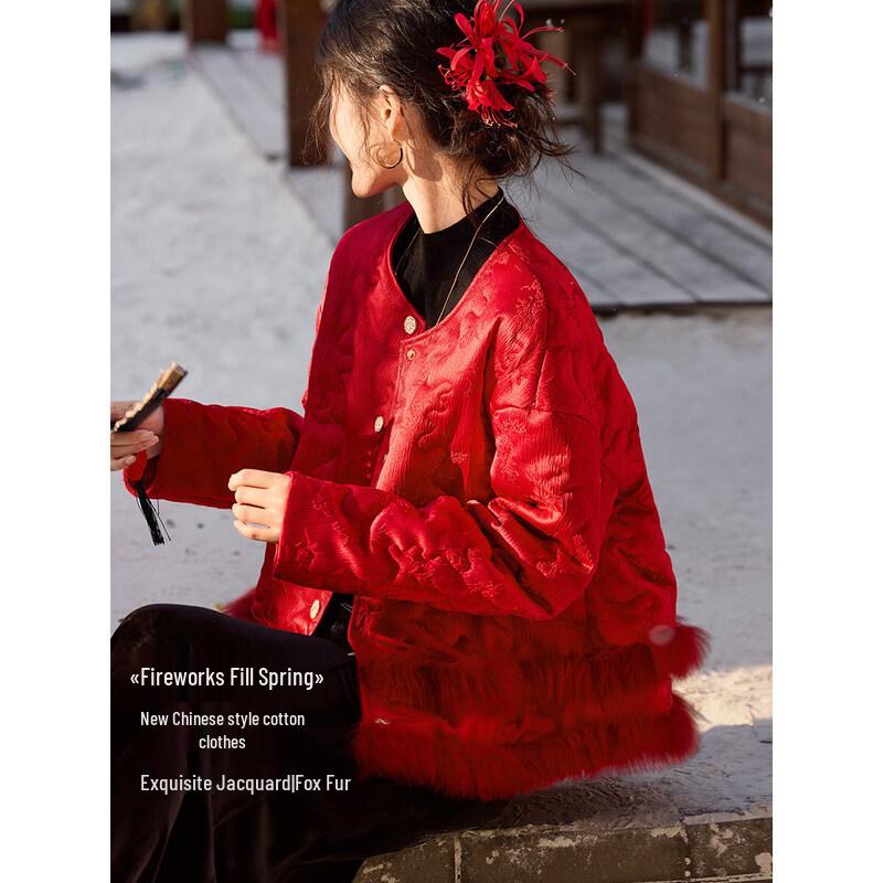 XWI Women s New Chinese Style Padded Jacket M