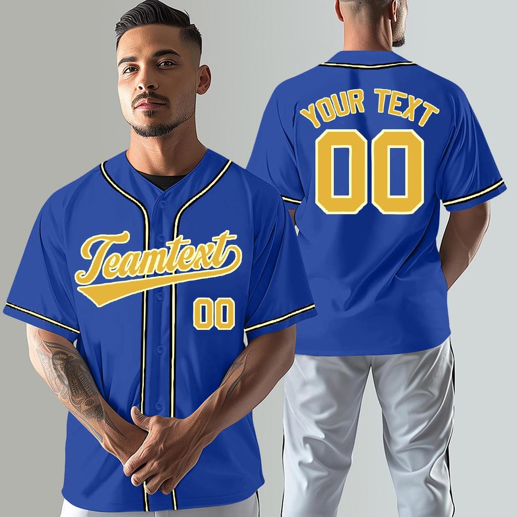 Custom Baseball Jerseys Personalized Printed Team Name & Number Sports Uniform For Men Women Youth