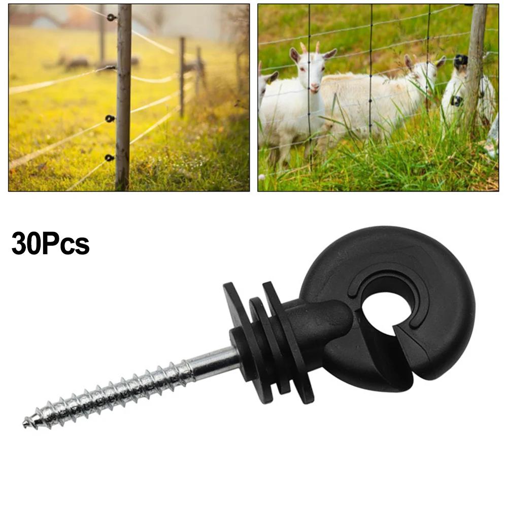 Wire Connection Tool Fence Insulator Animal Fence Electric Fence Long-lasting Multifunctional Screw-In Short Circuit Protection