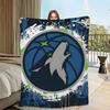 Minnesota Timberwolves Kuscheldecke Weich Gemütlich für Wohnzimmer Schlafzimmer Büro Perfektes Geburtstagsgeschenk für Kinder und Fans