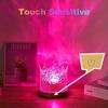Northern Lights Ocean Wave Projector Crown Light, 16 Colors Gradual Rotating Flame Water Lamp, Wave Night Light with Remote Control for Bedroom