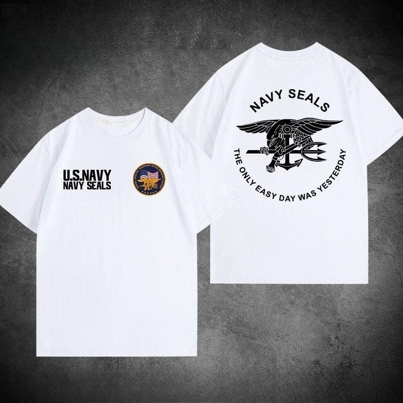 American Navy Seals Themed Tshirt for Military Enthusiasts Style Highquality Unisexs Clothing Women Summer T Shirt