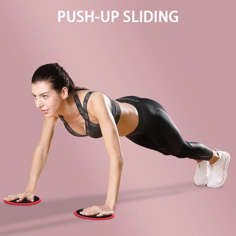 2Pcs Solid Color Yoga Sliding Discs, Yoga Fitness Foot Sliding Pads, Workout Equipment for Abdominal Core Training, Body Shaping