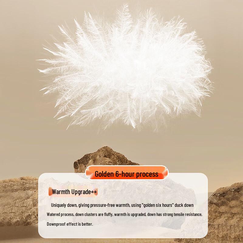 Hengyuanxiang Unisex Thermal Down Pants with Knee Protection