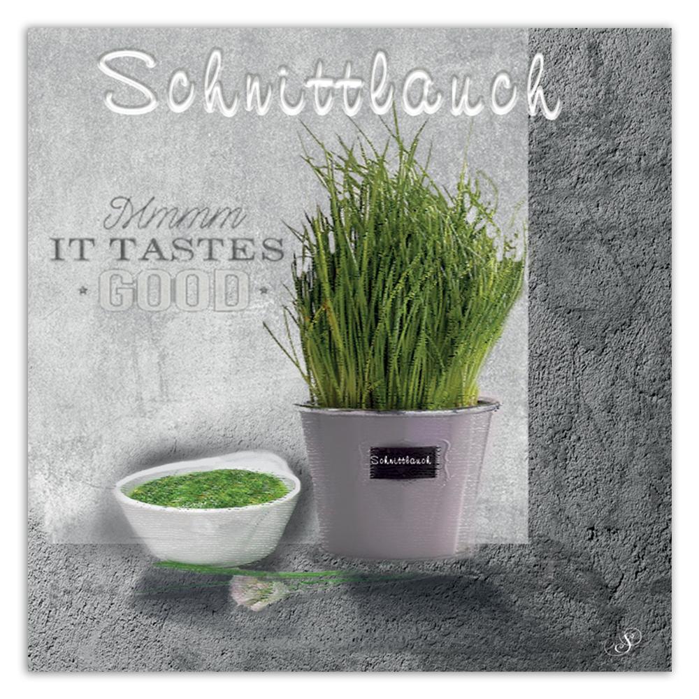 Canvas print, Chives spices for the kitchen