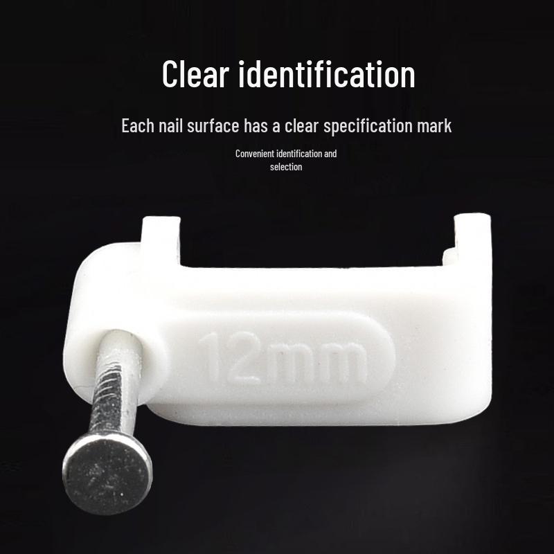 Steel Nail Wire Clips for Cable Management