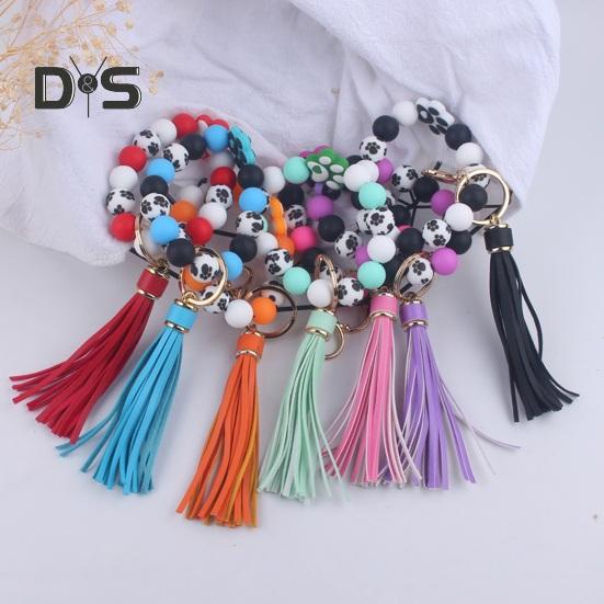 Силиконовый браслет с бусинами — фото 4