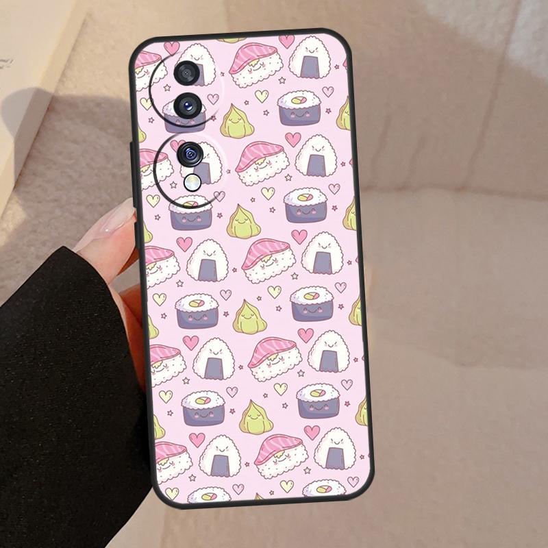 Kawaii Sushi Crowd For Honor Magic V5 5 6 7 Pro Case For Honor X9a X9b X9c X8a X8b 50 70 90 200 400 Lite Cover