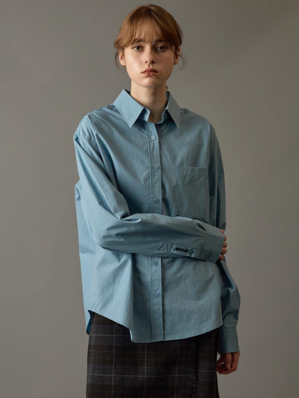 Nowood Solid Basic Shirt (Skyblue) Free