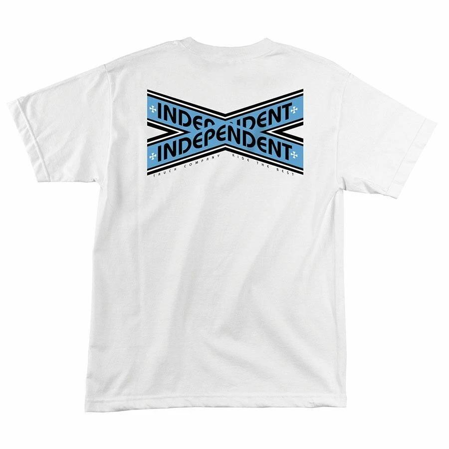 Independent Trucks INTERSECT Skateboard T Shirt WHITE XXXL