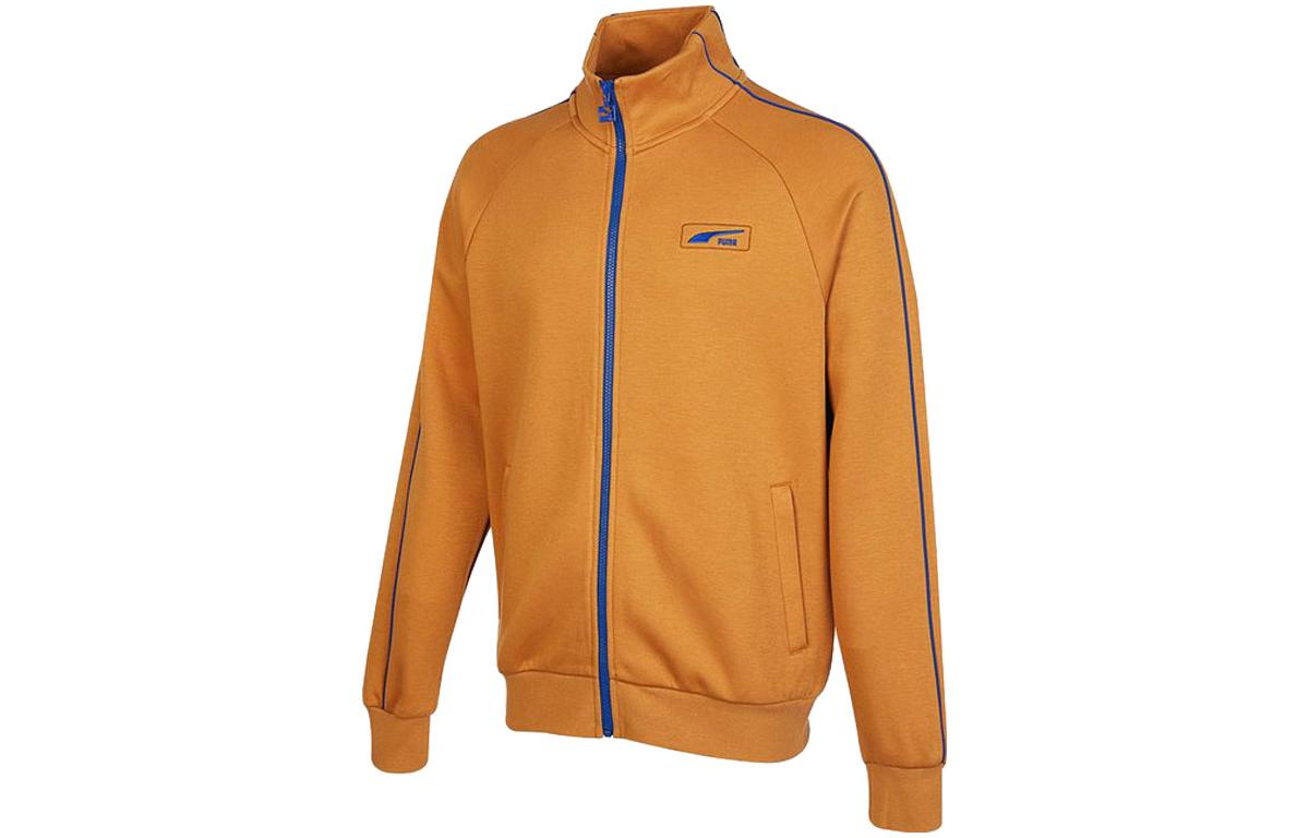 PUMA Jackets Men s Khaki Stand Collar Moderate Pilot 539728-74 S