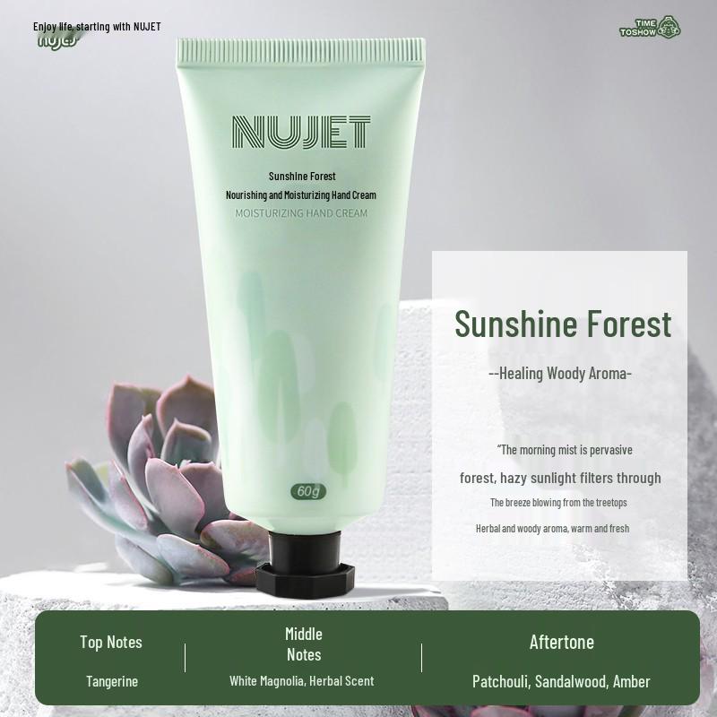 NUJET Snow Melt Fragrance Hand Cream Set: Sea Salt, Rose, Gardenia - 3 pcs, 60g each. Moisturizing & Hydrating Formula for Women.
