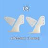 10Pcs Electric Planes Foam Model Accessories Nylon Pin Horn/ Zip Horns Without Screws 3 Hole/4 Hole RC Airplanes Parts