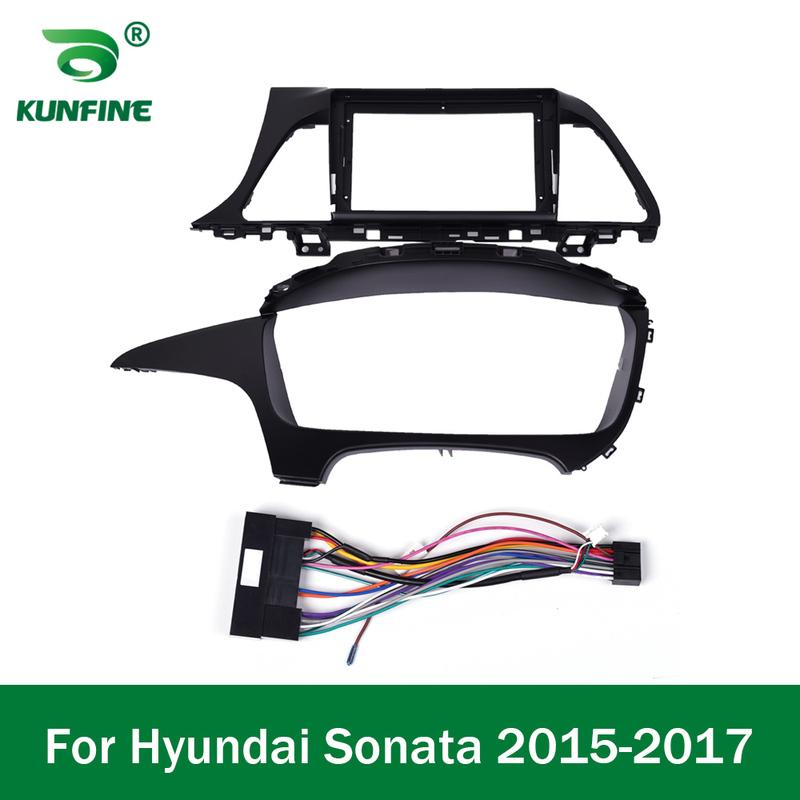 Car GPS Navigation Stereo For Hyundai Sonata 2015 2016 2017 Radio Fascias Panel Frame Fit 2Din 9 inch In Dash headunit screen Only Frame