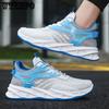 WTEMPO Zapatillas de deporte de verano para hombre con cojín de aire, zapatos deportivos transpirables de malla para exteriores, zapatos de baloncesto antideslizantes de suela gruesa, zapatos casuales para correr