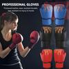PU Kickboxing Protective Gloves Wearable Hand Protective Gloves Tear Resistant Training Sparring Gloves for Sports Supplies