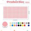3240 Pcs Colored Dot Stickers 1/2 Inch, Removable Colorf Dots Stickers Self Adhesive Round Sticker 1/2 Inch for Women Men Reward Home Office Table