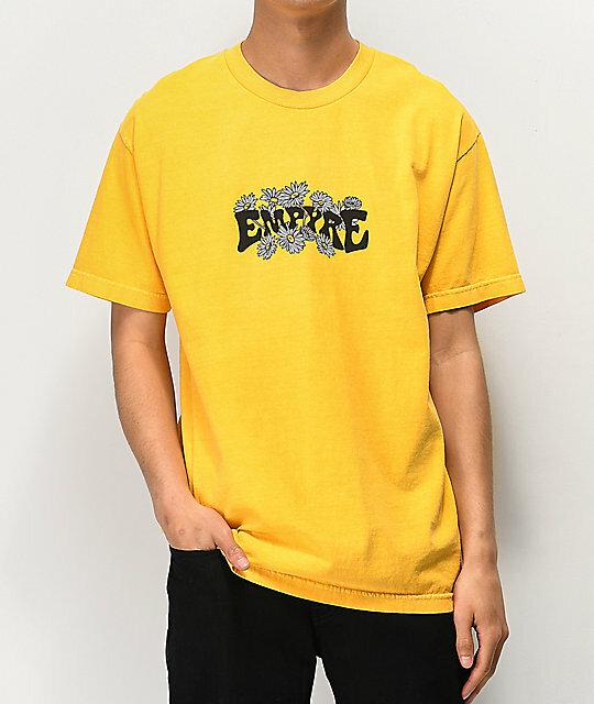 Empyre Mens Taking Out The Rats Yellow Tee Shirt New