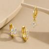 Luxury Cubic Zirconia Earring Clips Set for Women Delicate Gold Color Ear Stack Jewelry Minimalist Piercing Accessories Gifts