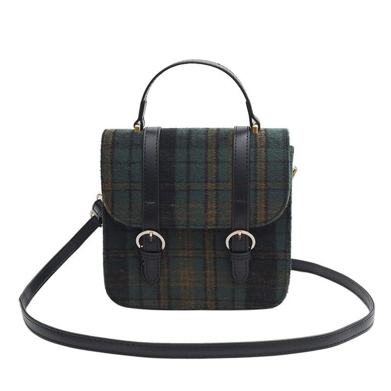 Trendy Small Square Bag With Zipper Pocket And Cell Phone Pocket чёрный