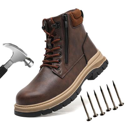 Rutschfeste Stoßdämpfende Arbeits-Wanderstiefel Stichfeste Sicherheitsschuhe Schutz Sicherheitsschuhe Stahlkappe Sicherheits-Schutzschuhe
