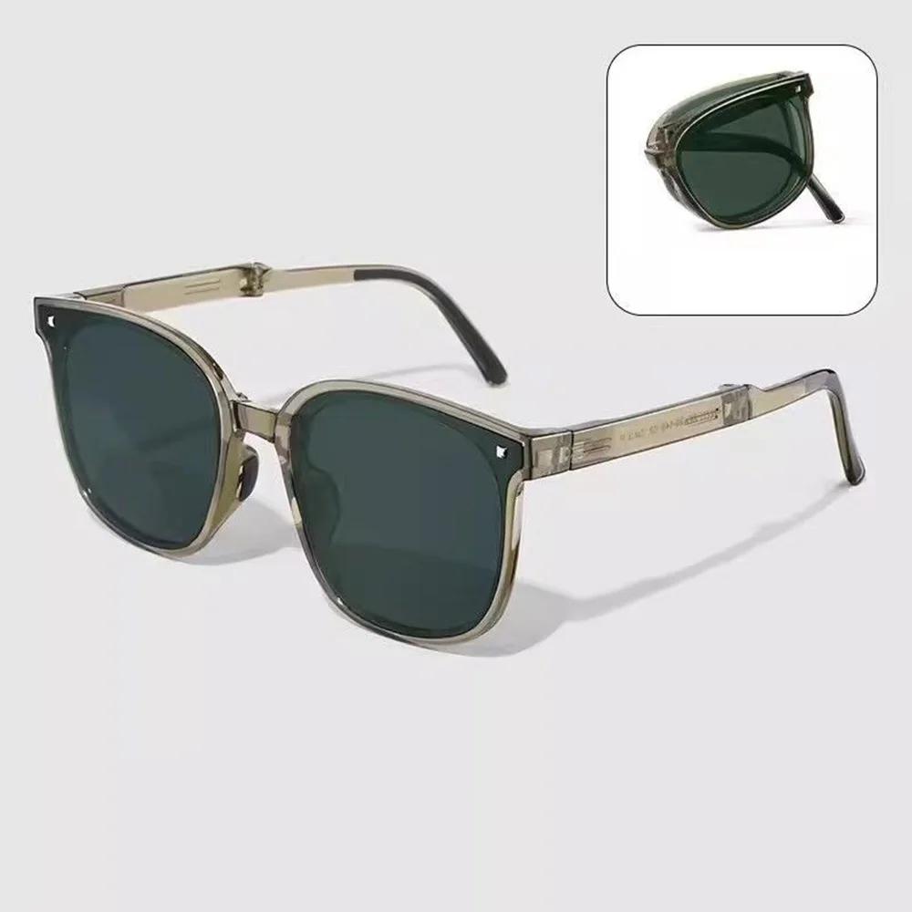 New Folding Sunglasses Female Pocket Air Cushion Sunglasses UV Protection Trendy Men s Driving Sunglasses Sun Glasses