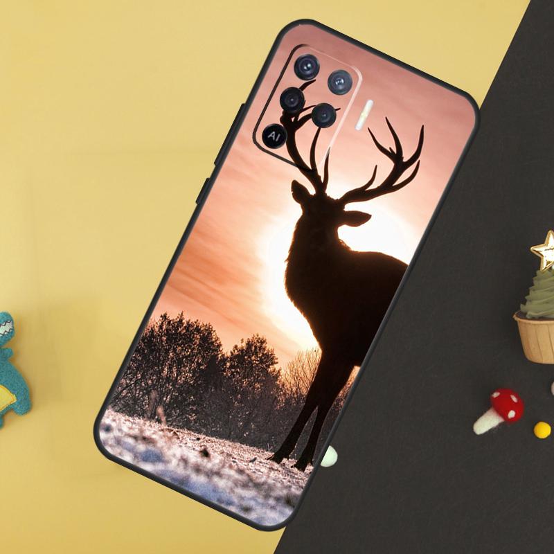 

Deer Hunting Camo For OPPO A78 A98 A58 A54 A74 A94 A76 A96 A5 A9 A52 A72 A77 A79 A53S A57S A15 A16 A17 Case OPPO A77 5G