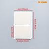 40/80/100/160 Pages Frosted Simple Pure White Index Stickers Transparent Label Stickers DIY Sticky Notes Office School Supplies