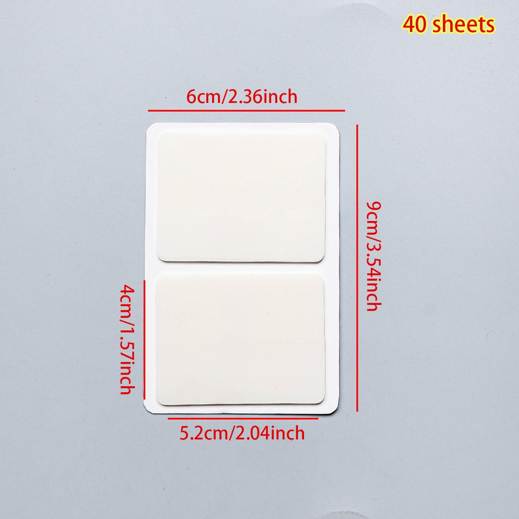 40/80/100/160 Pages Frosted Simple Pure White Index Stickers Transparent Label Stickers DIY Sticky Notes Office School Supplies