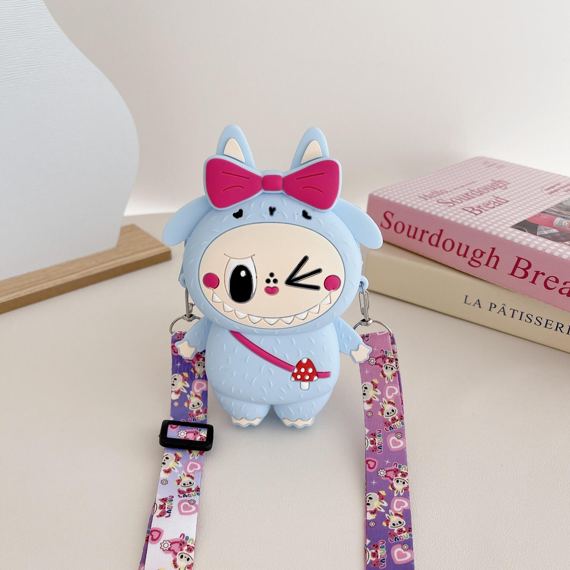 

Children s coin purse Labubu student shoulder bag handbag children s bag children s silicone bag coin purse