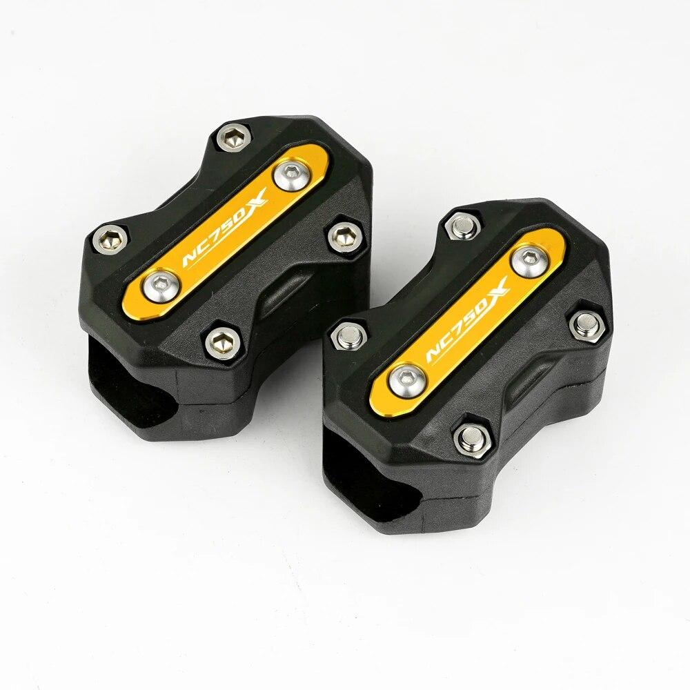 Fits For Honda CB500X CB500F NC750X NC 750X all year Motorcycle Engine Guard Bumper Protector Decorative Block With Laser LOGO