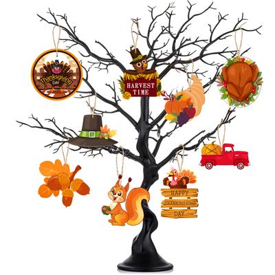 Thanksgiving Decorative Pendant Cartoon Pumpkin Corn Turkey Tag Pendant Customization